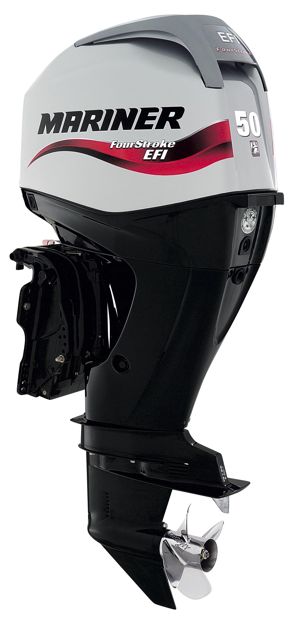 Čtyř taktní, čtyř válcový lodní spalovací motor Mariner F50 ELPT EFI